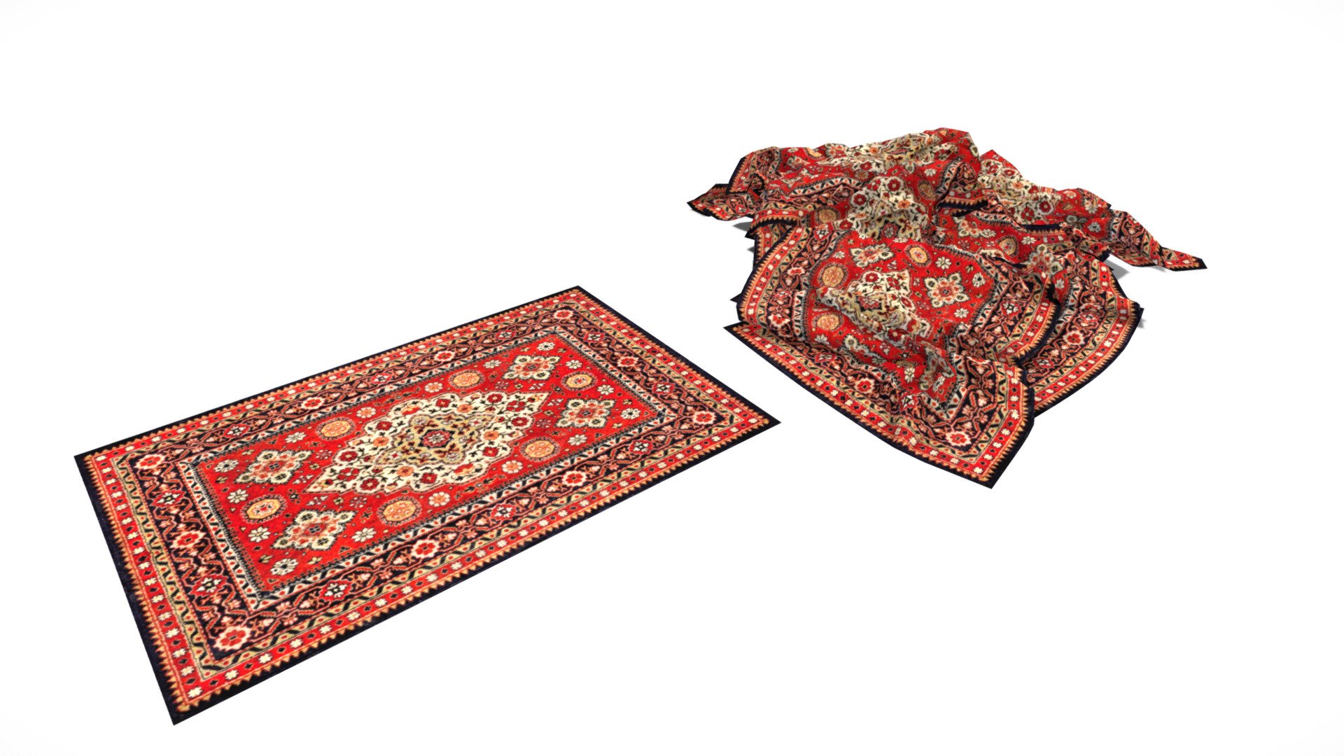 Pile of Carpets 3d model