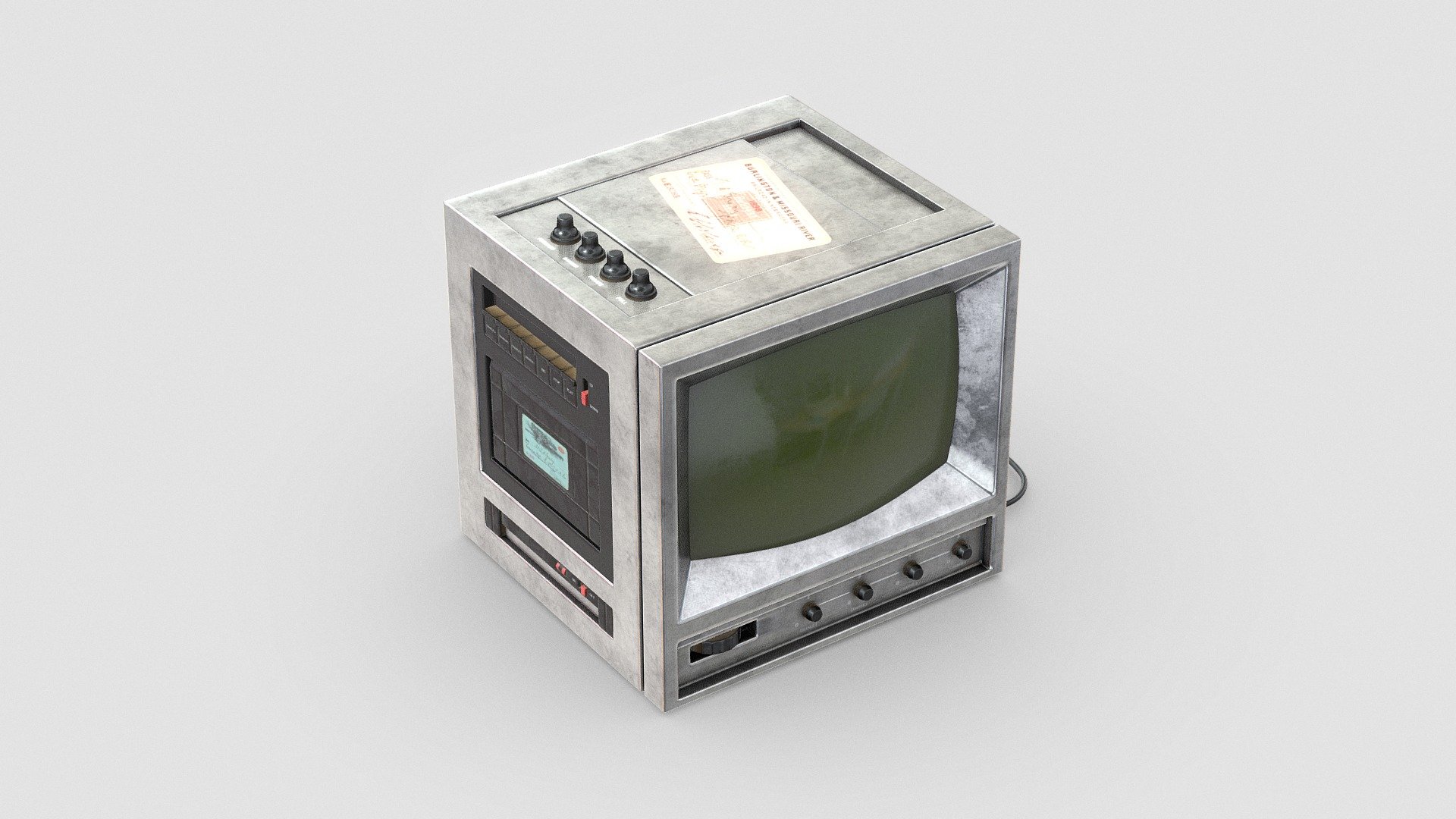 Crt tv 02-Freepoly.org 3d model