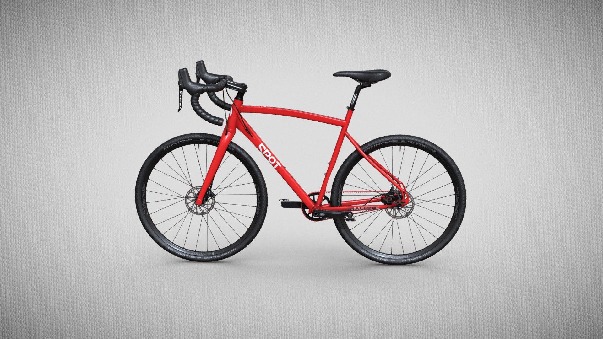 SPOT BIKE RED BELT 3d model