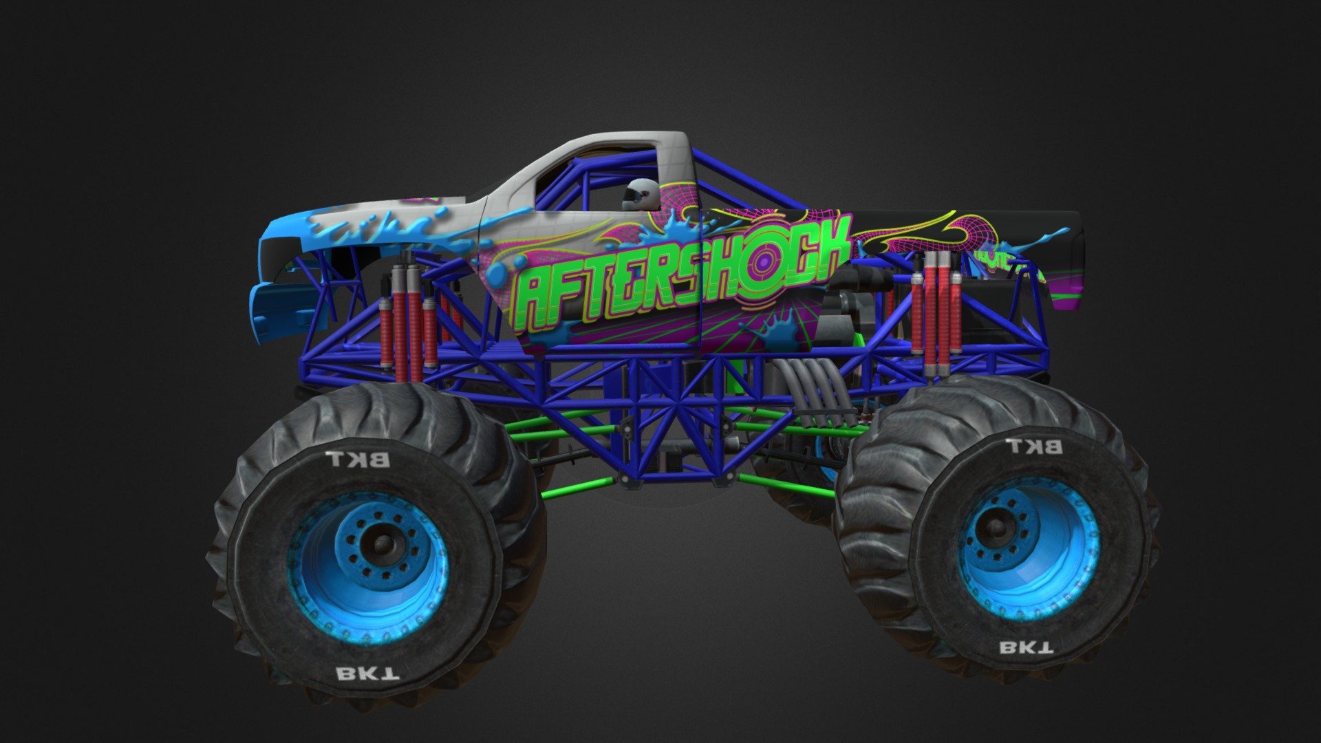 Monster Truck Aftershock 3d model