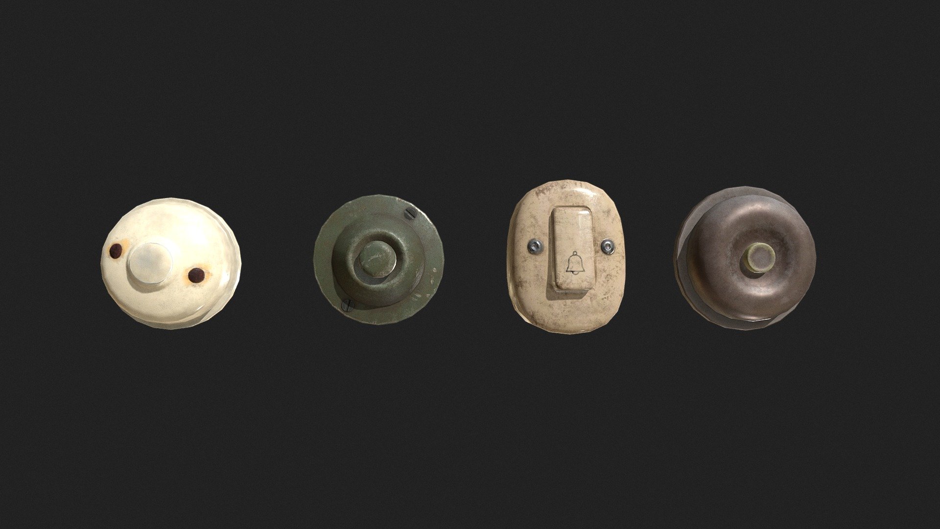 Door Bells Pack 3d model