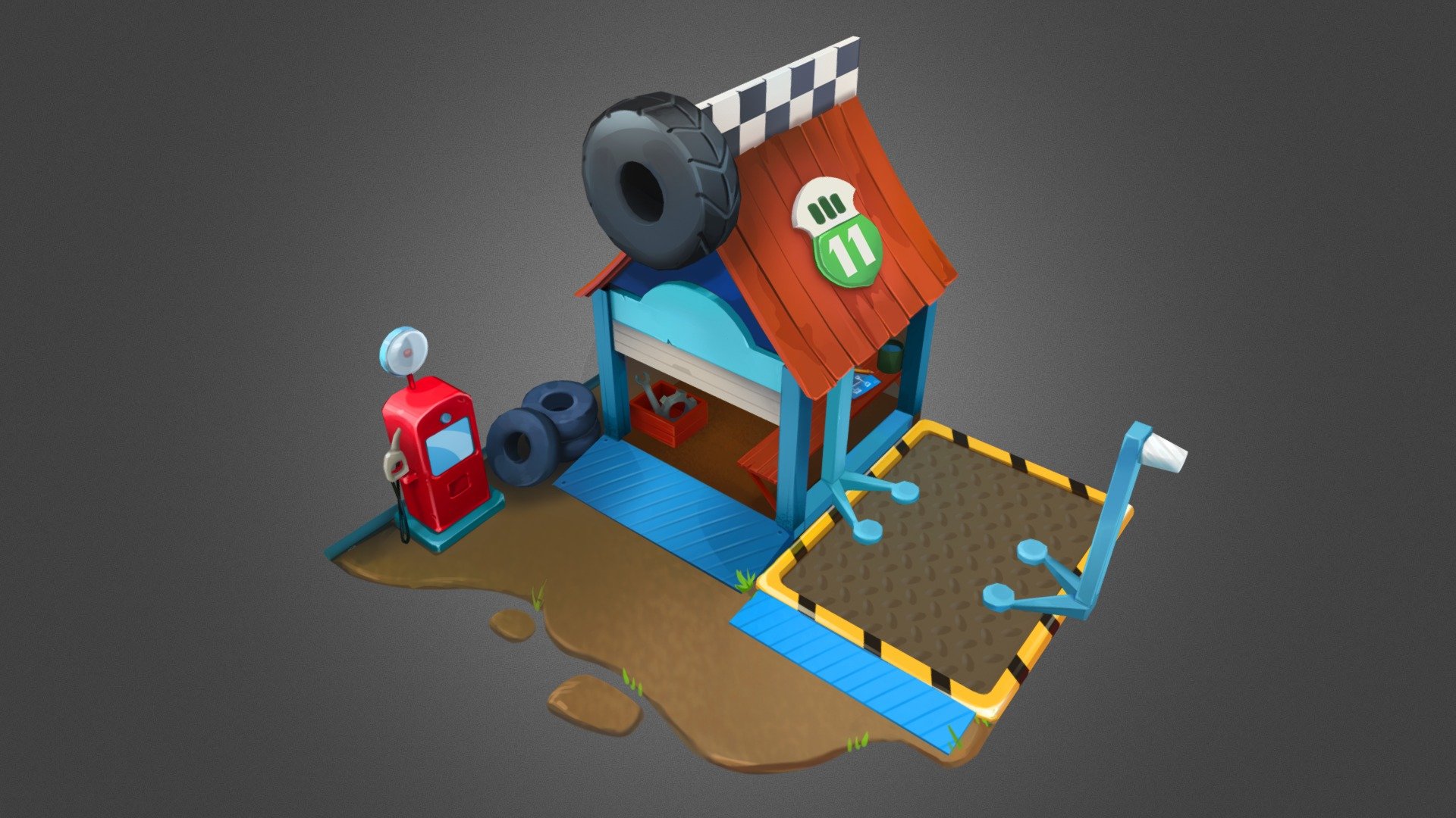 Garage 3d model