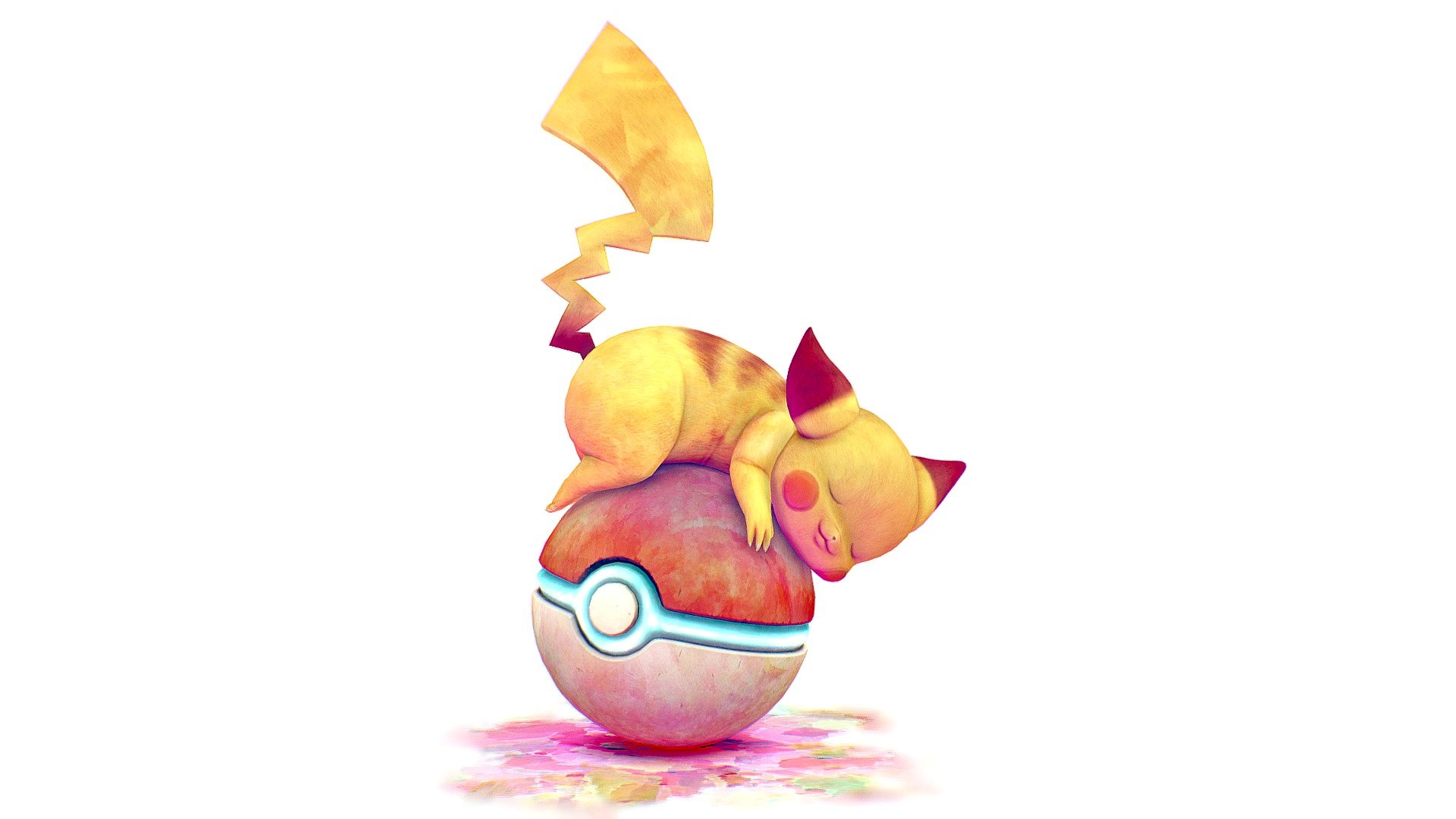 Sleepy Pikachu 3d model