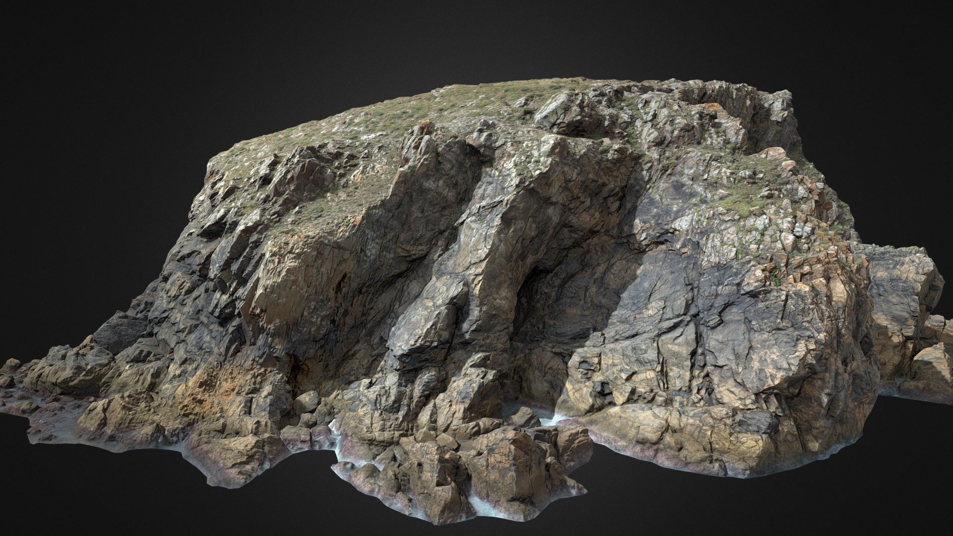 Big Coastal Cliff Scan D 3d model