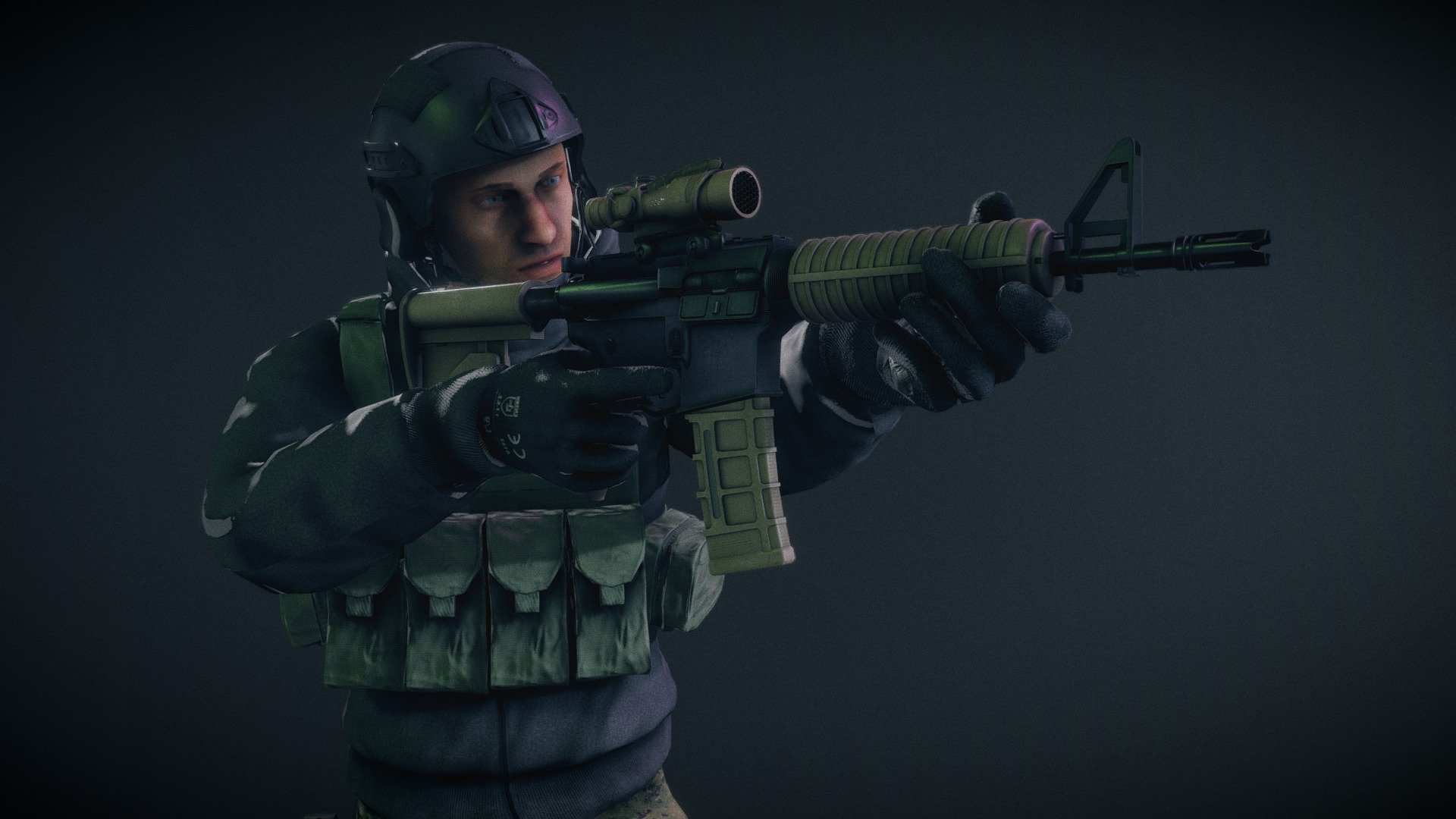 SOF Operator 3d model