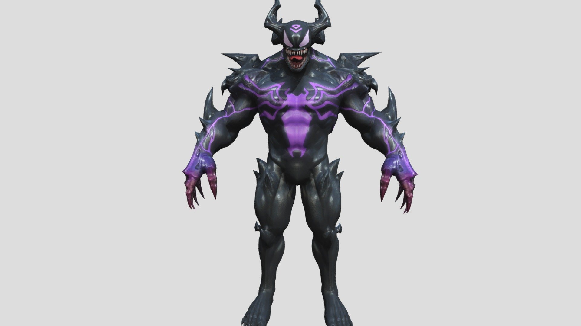 Venom Nightmare(Rigged) 3d model