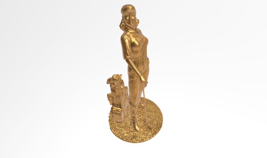 Golf Trophy 3d model