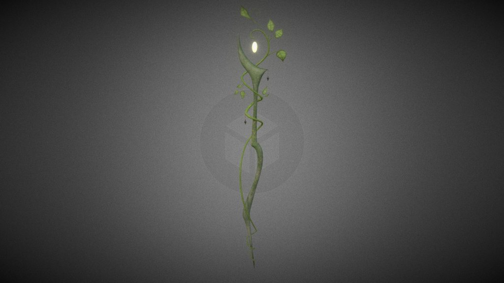 Druid Staff 3d model