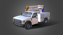 Ford F350 Superduty Basket Crane Truck