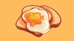 🍳Purrfect egg on toast🍳