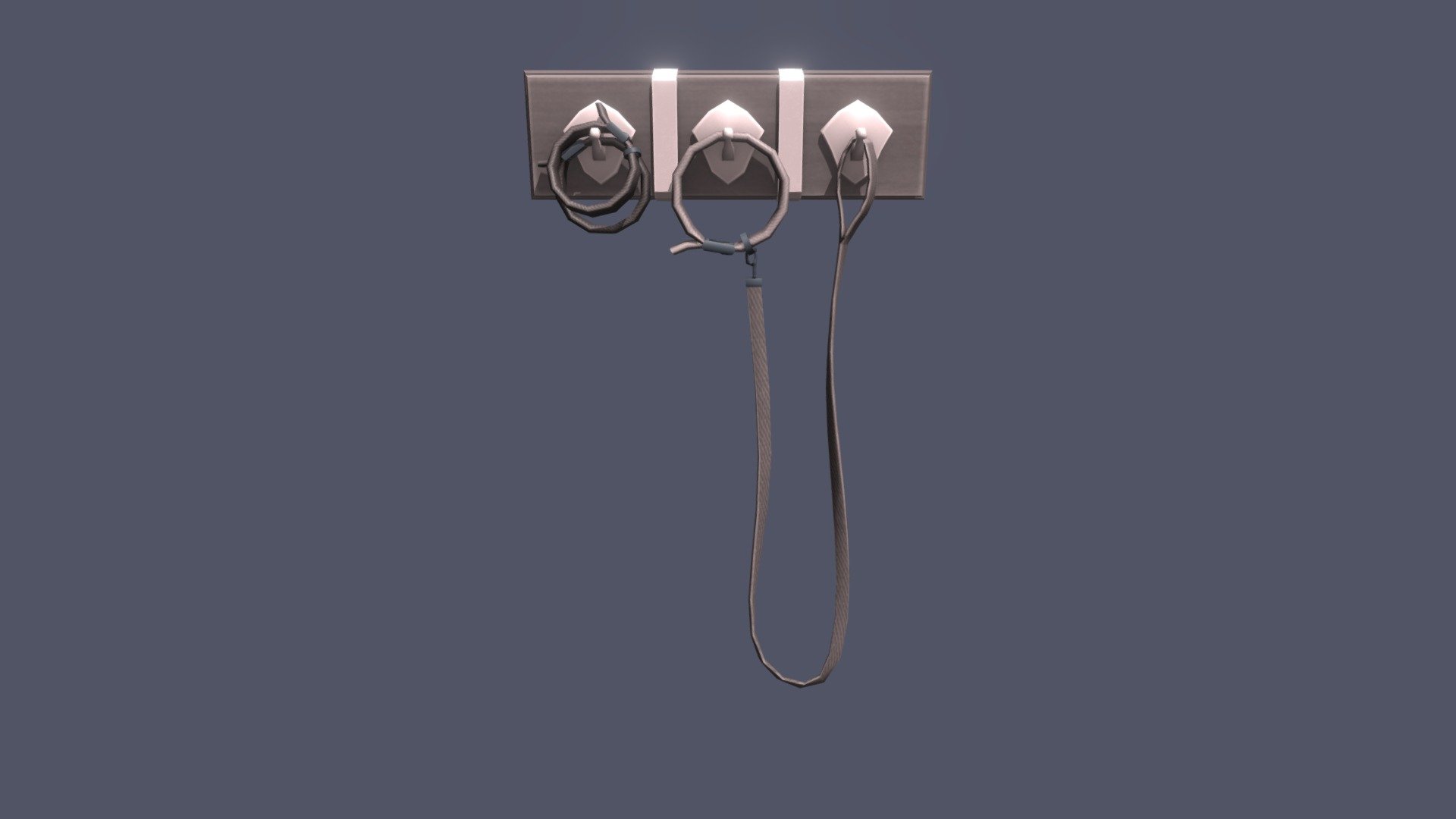 Low Poly Collar Hanger 3d model