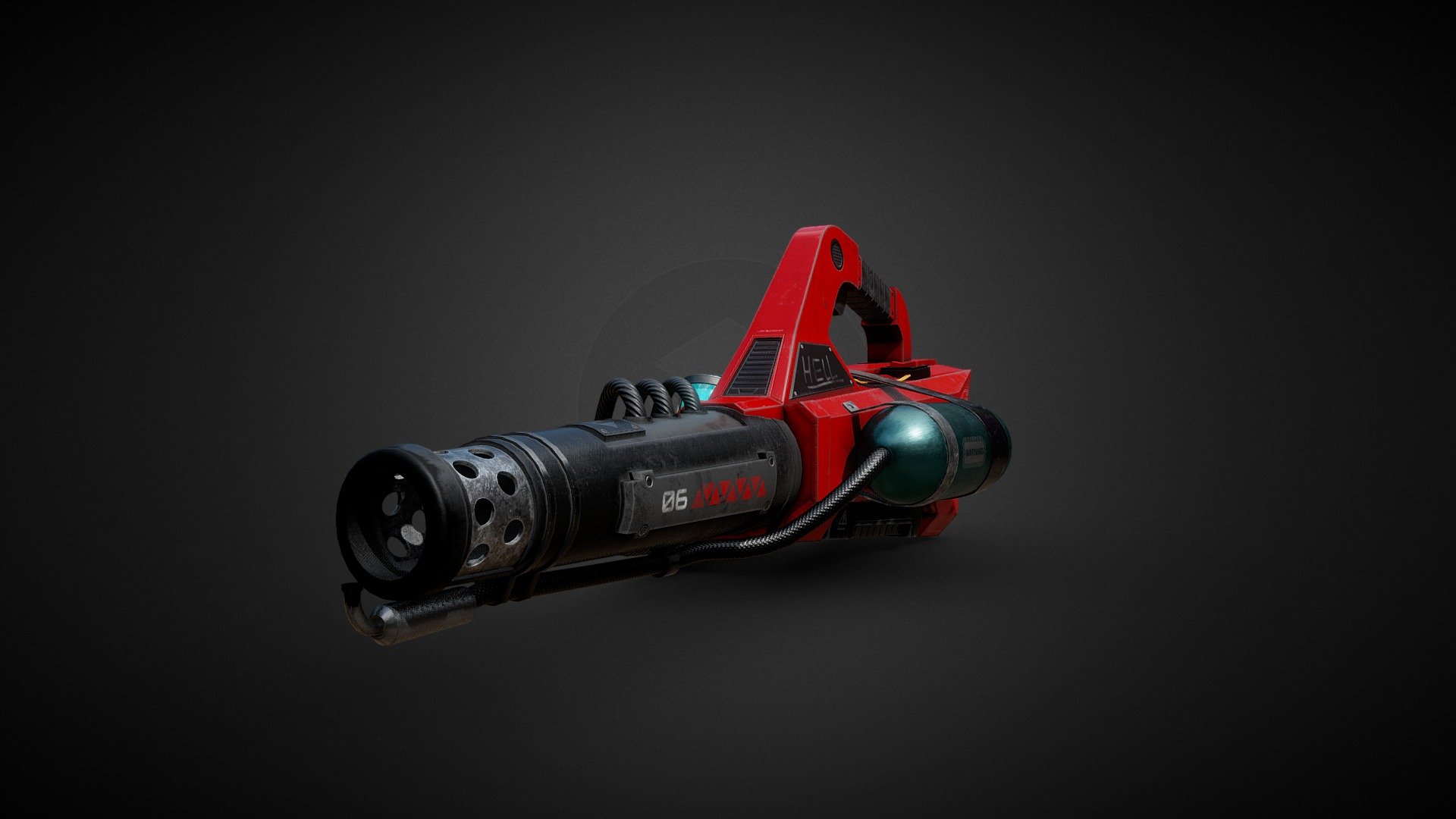 Survival weapons FlameThrower 3d model