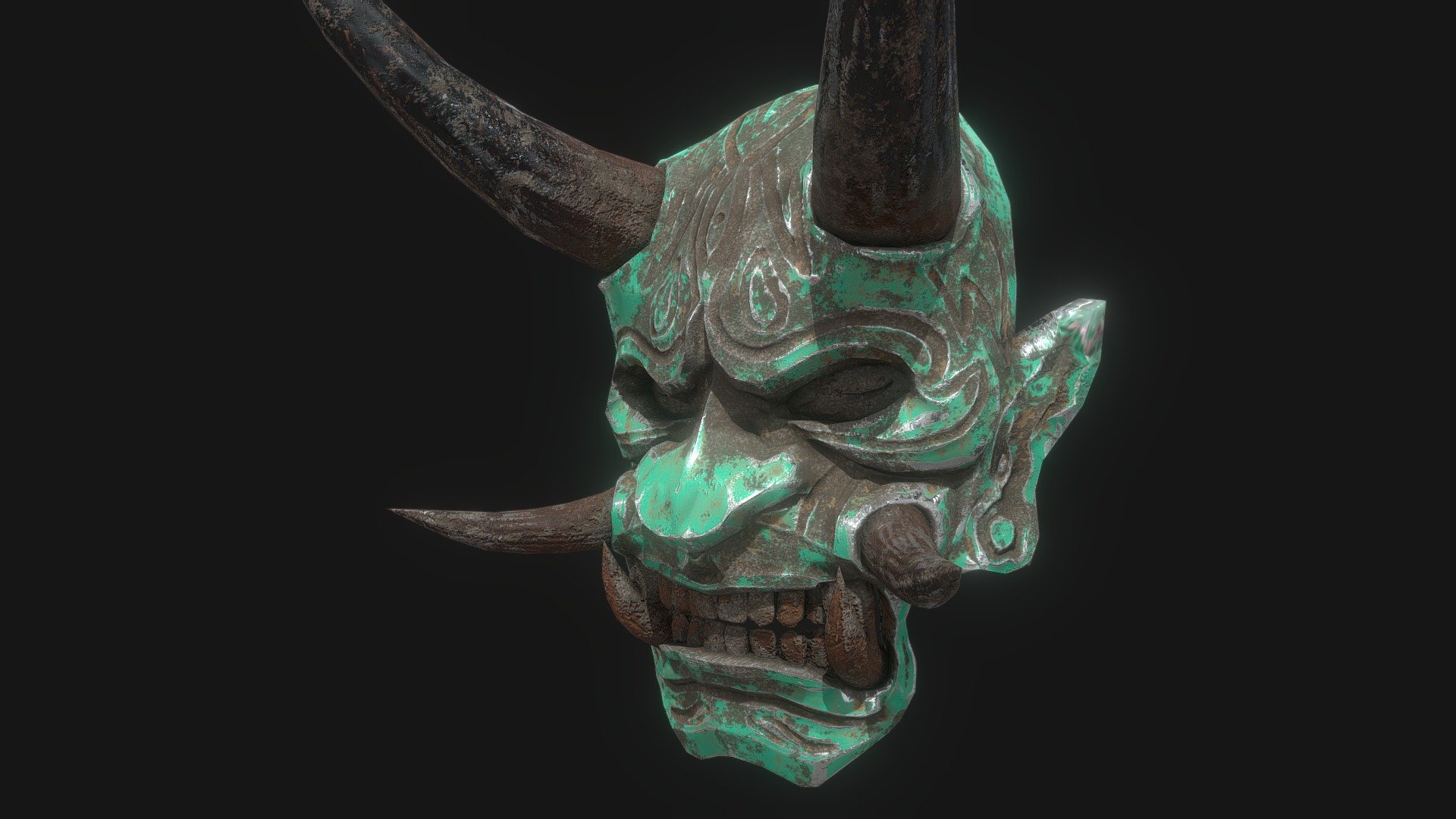 PBR Oni Mask 3d model