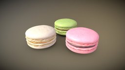 Macarons Low Poly