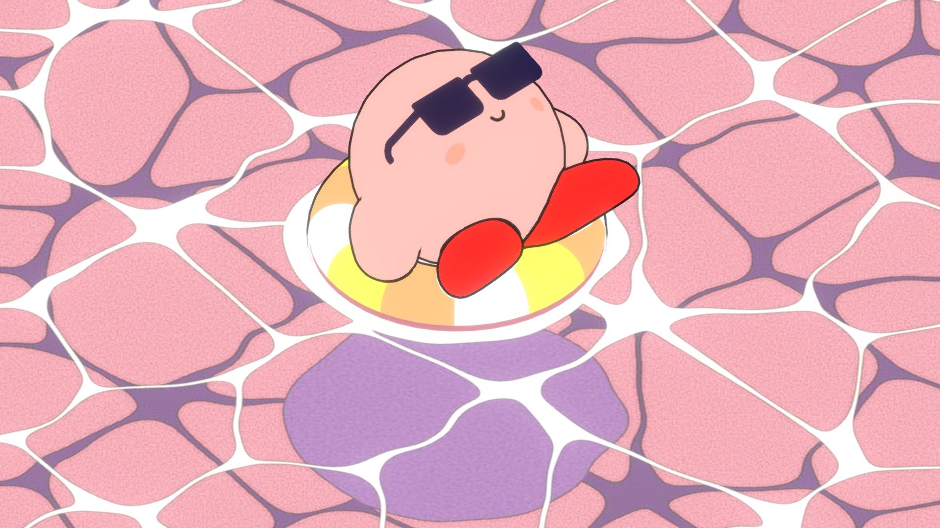 Summertime Kirby ☀ 3d model