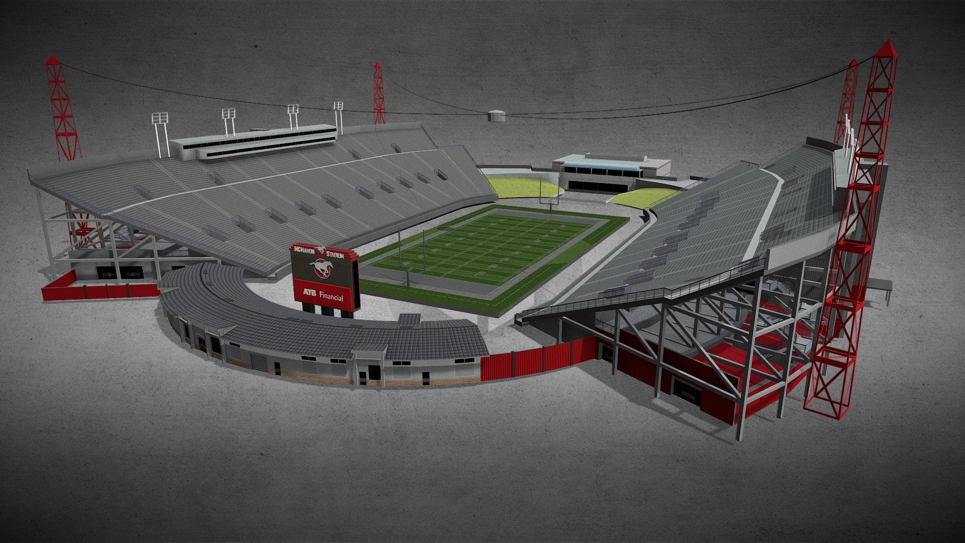 Mc Mahon Stadium 3d model