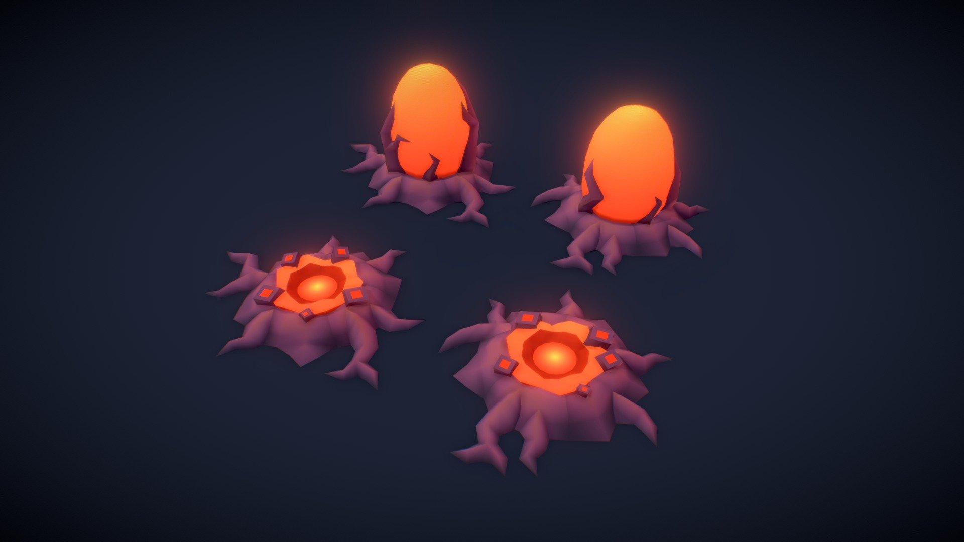 Exploding Egg 3d model