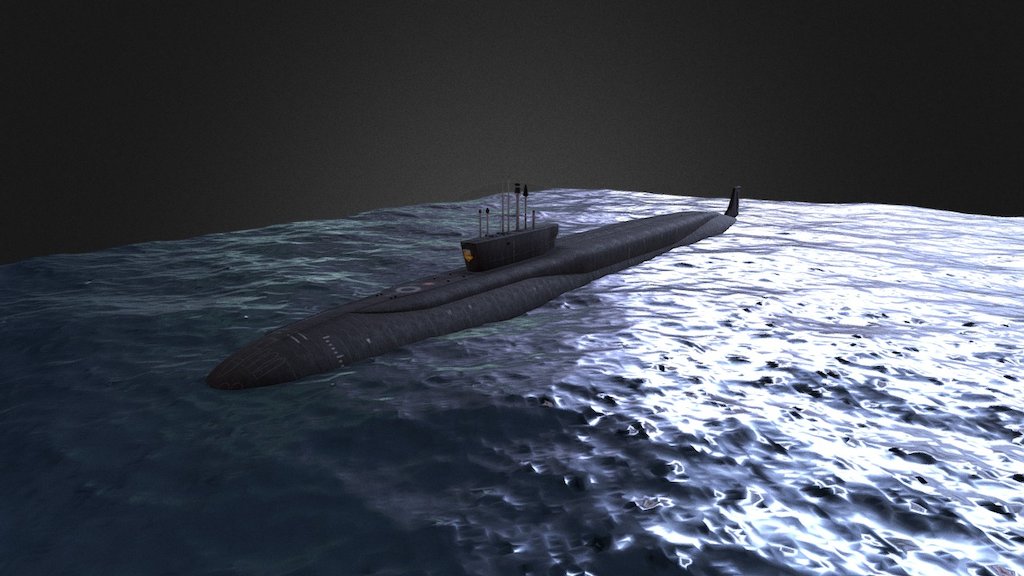 Borei submarine 955 3d model