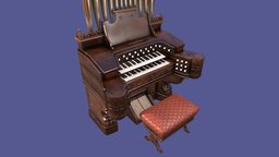 Vintage Old Pump Pipe Organ