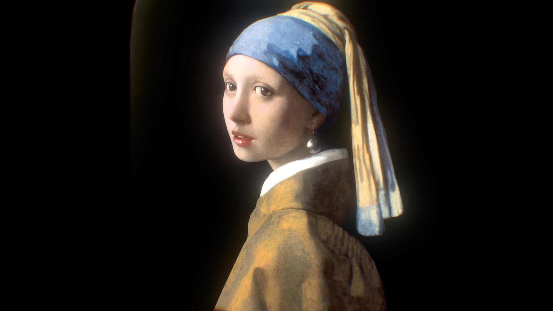 Girl with a Pearl Earring 3D 3d model