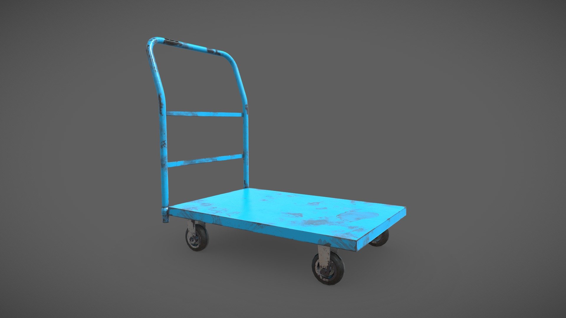 Industrial Trolley 3d model