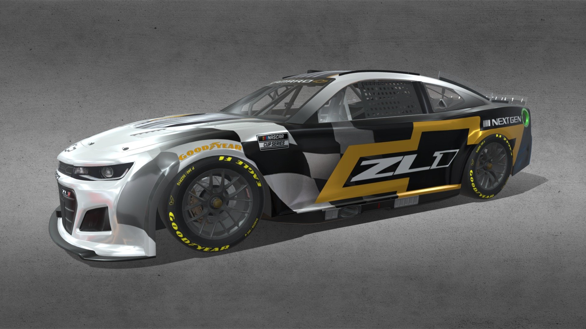 2022 Chevrolet Camaro ZL1 NASCAR Next Gen 3d model