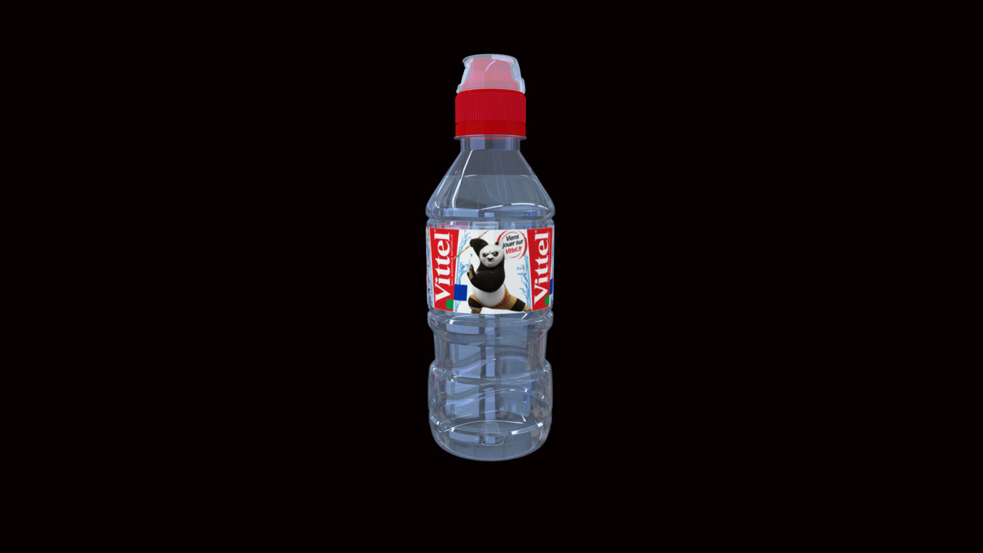 WATER_VITTEL_BOTTLE_33cl 3d model