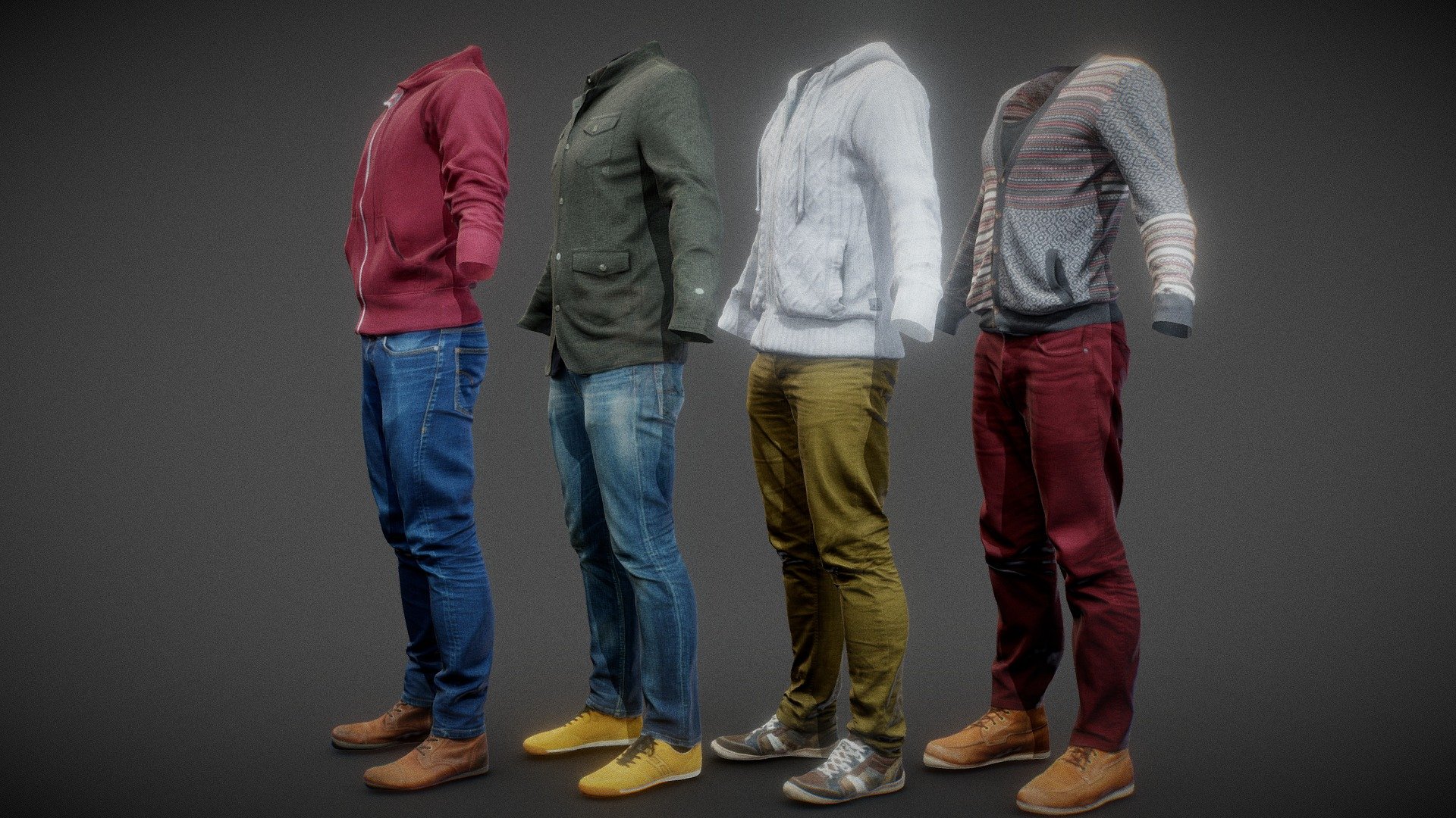 Male Clothing Collection V1 3d model