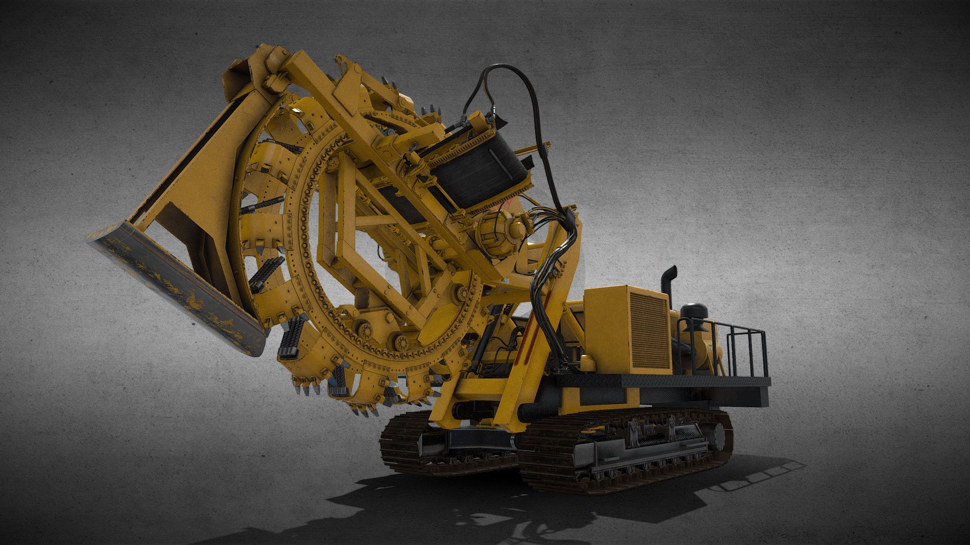 Wheel Trencher 3d model