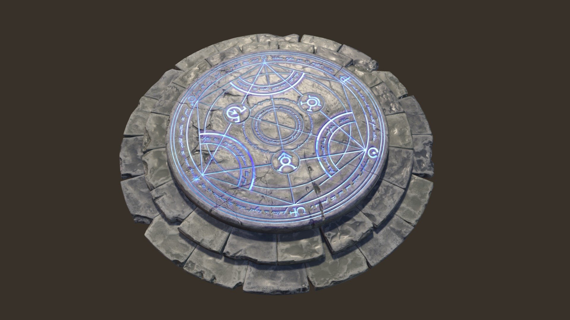 Dungeon Pedestal Portal 3d model