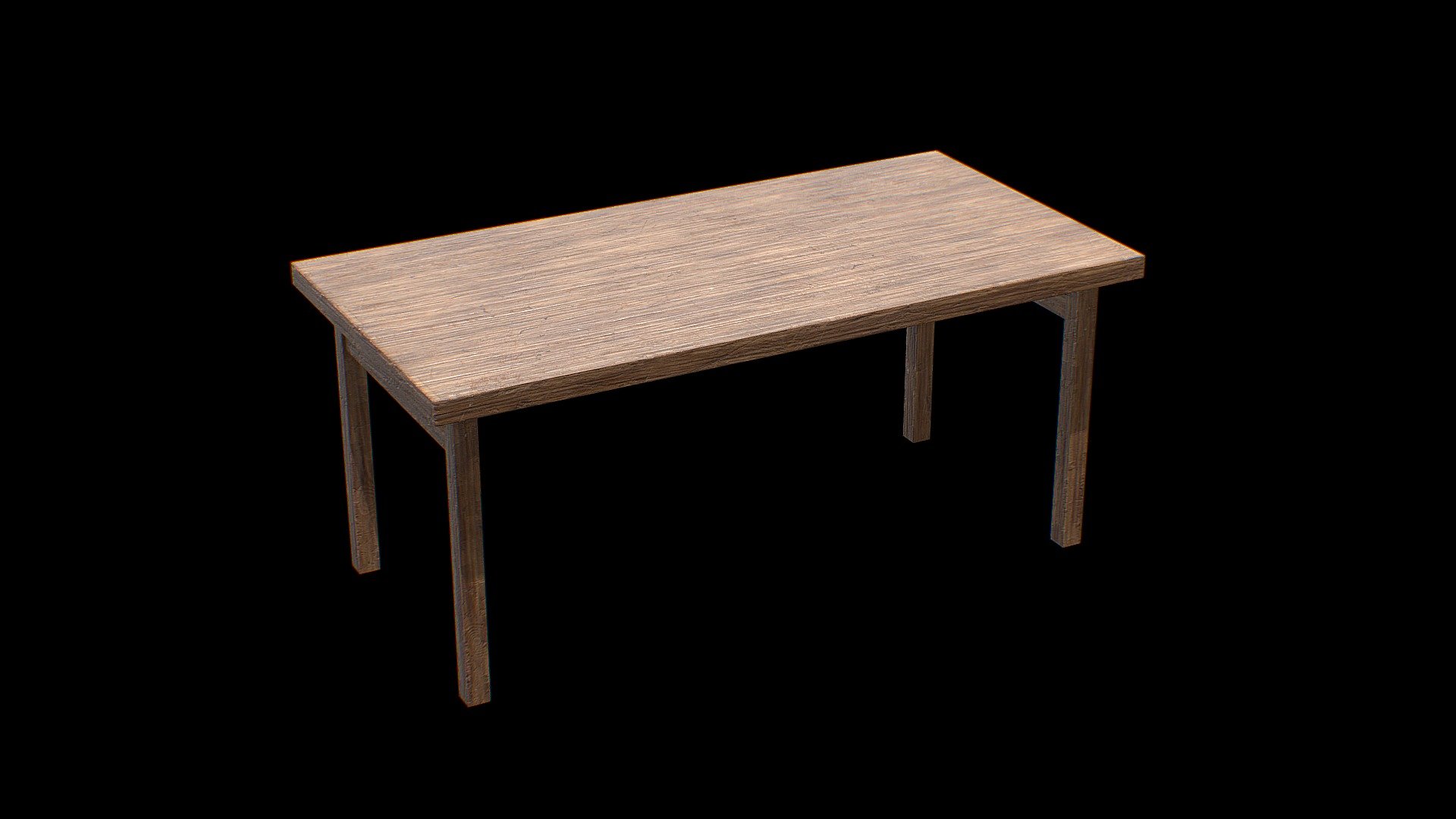 Old Desk 04-Freepoly.org 3d model