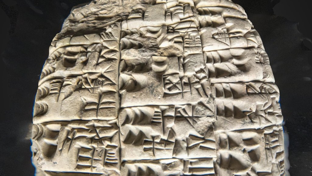 Cuneiform Tablet : 3D writing ! 3d model