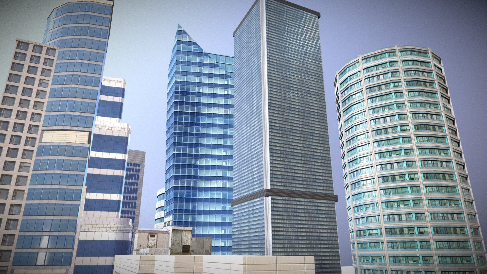 Skyscrapers 3d model