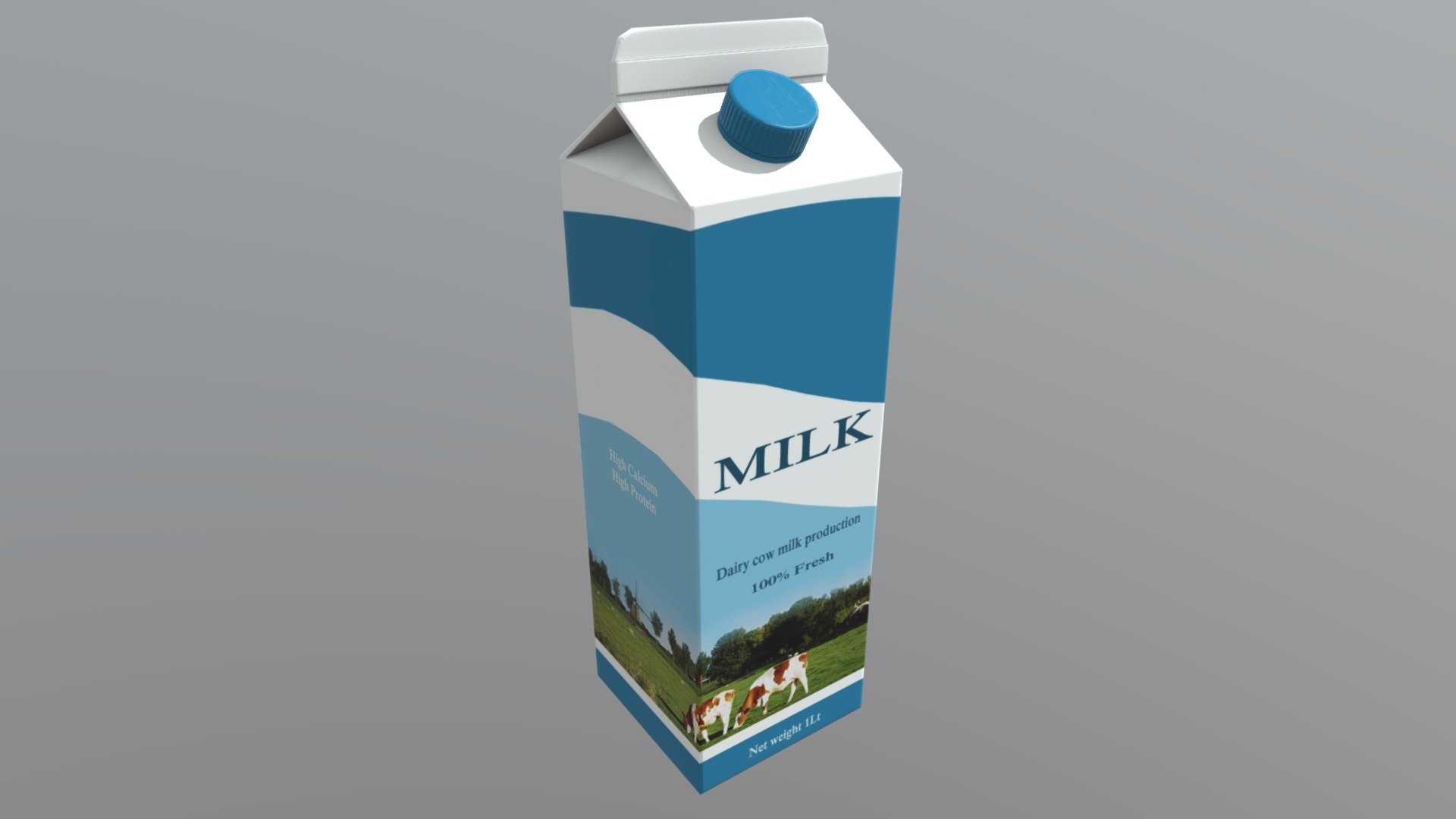 Milk Carton 3d model