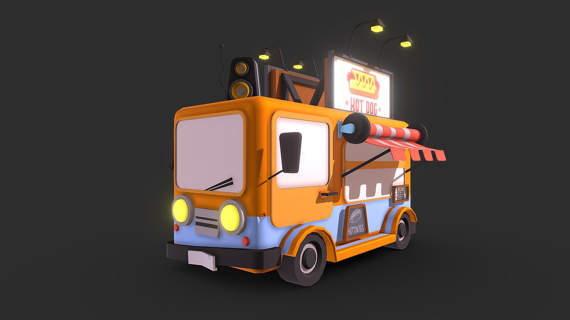 Food Truck 3d model