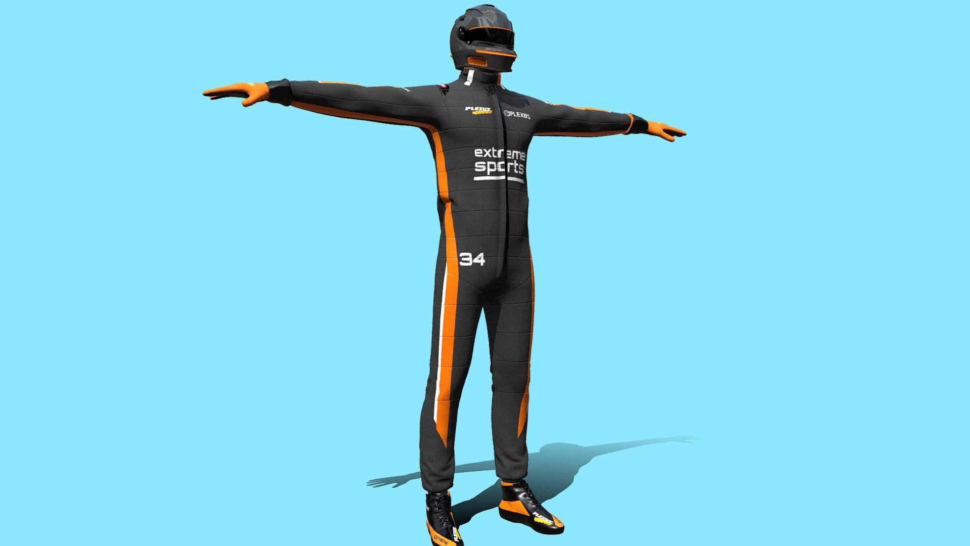 F1 Racer PLEXUS 3d model