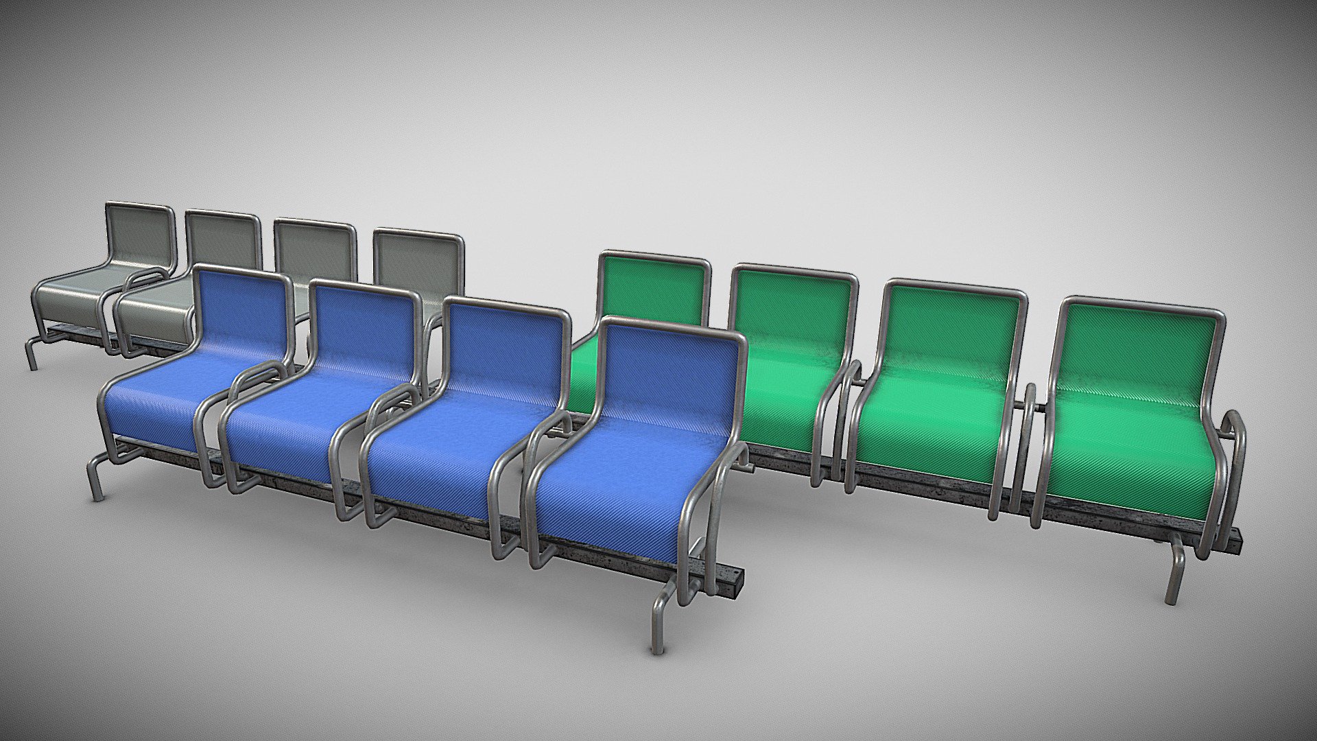 Beam Seat collection 3d model