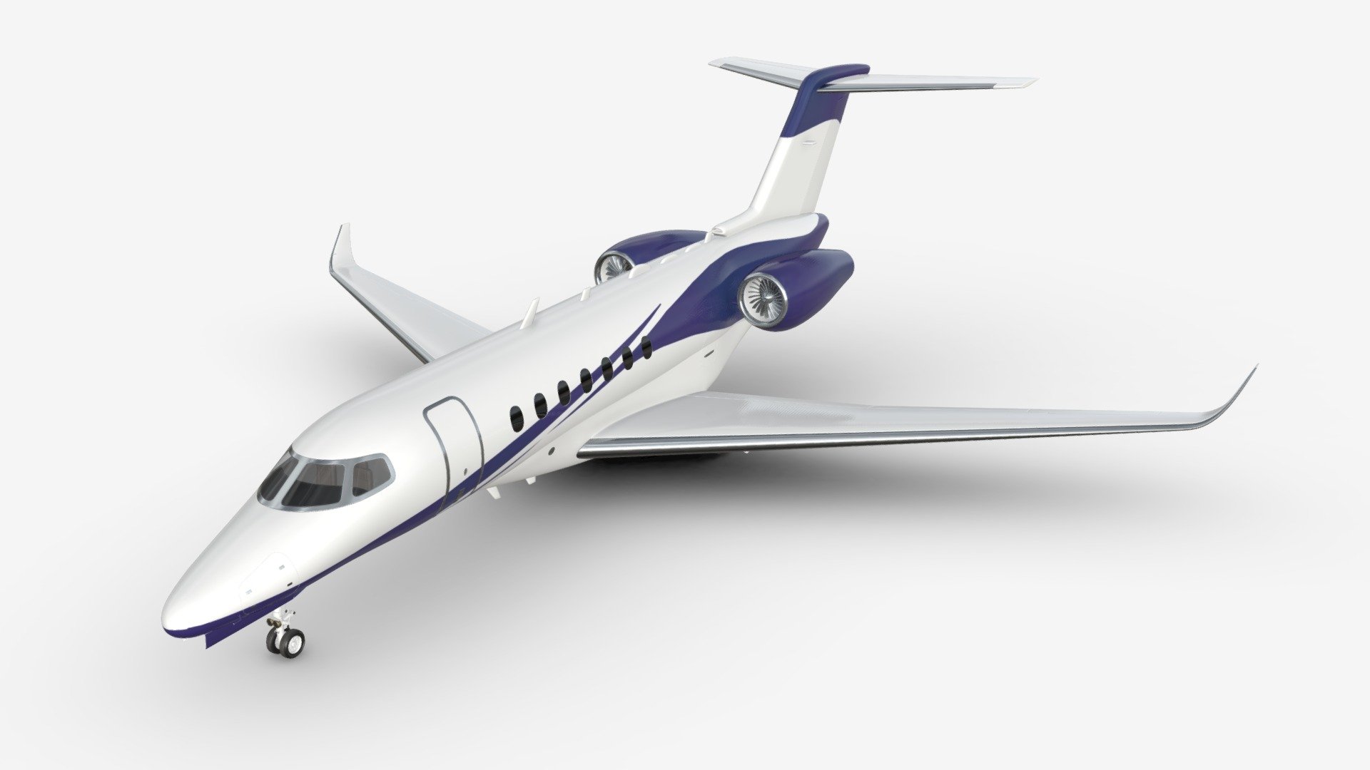 Aircraft Cessna Citation Longitude 3d model