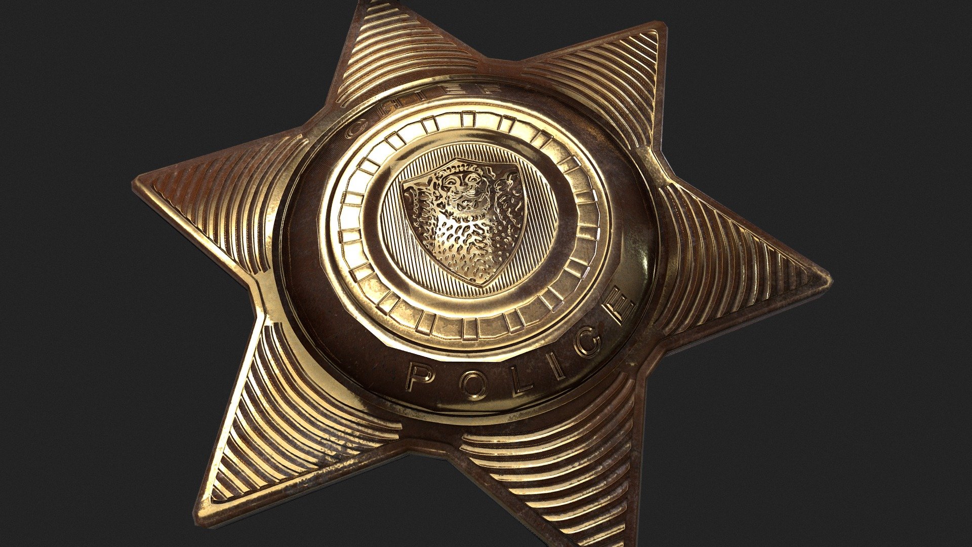 Police Badge 3d model