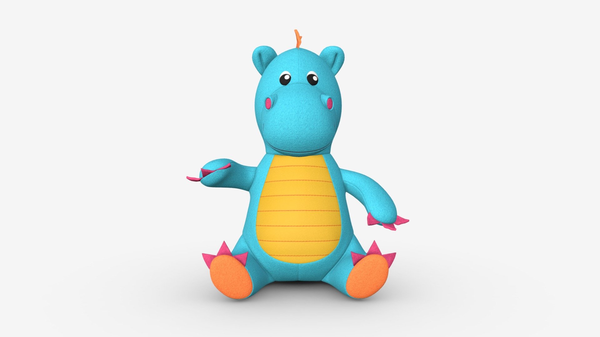 Dragon soft toy 3d model