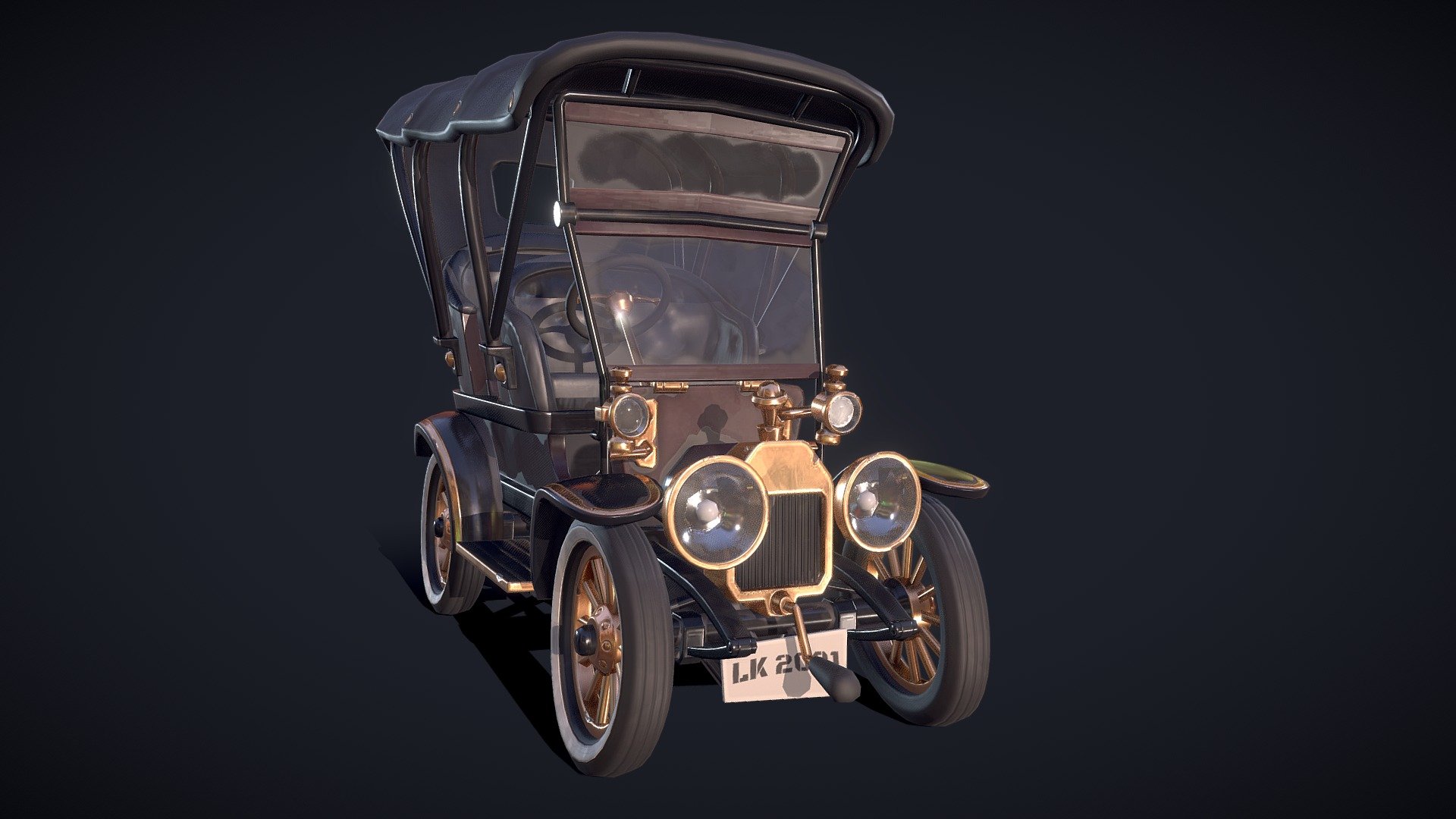 Vintage Car 3d model