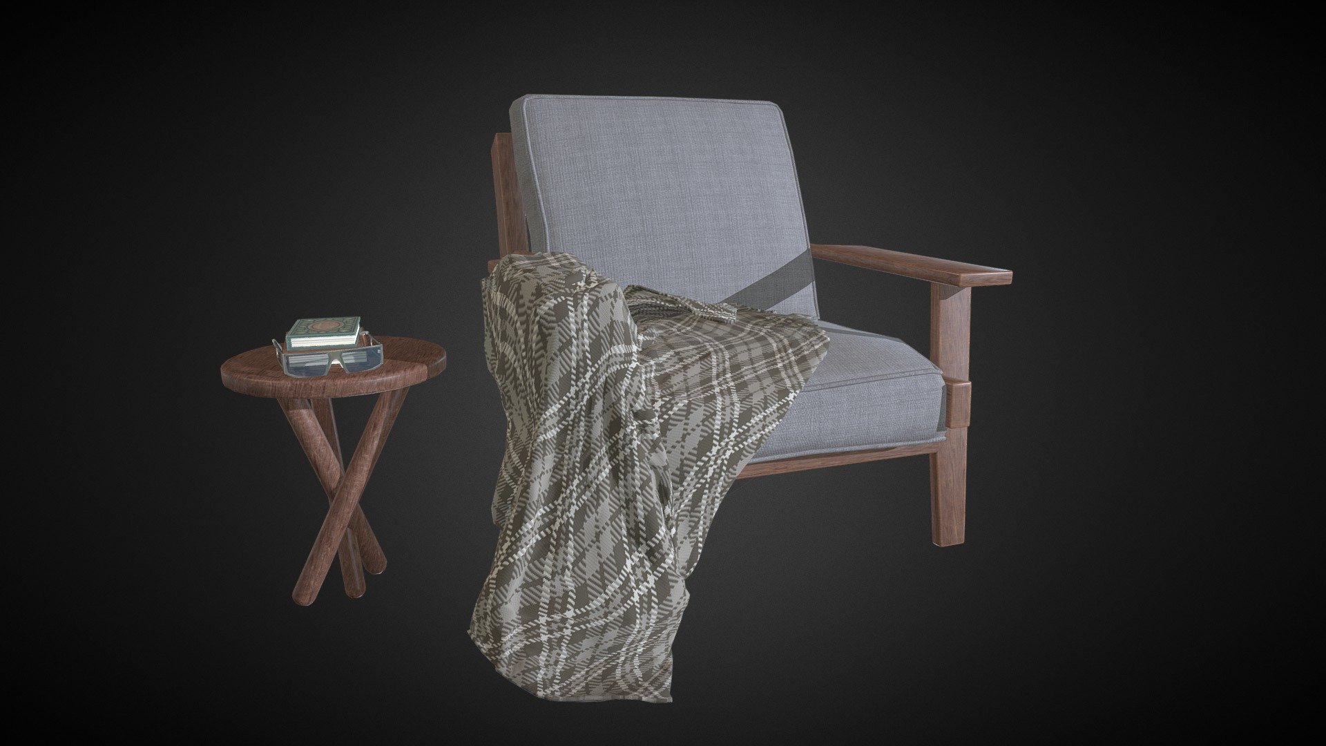 Beckett Lounge Chair 3d model