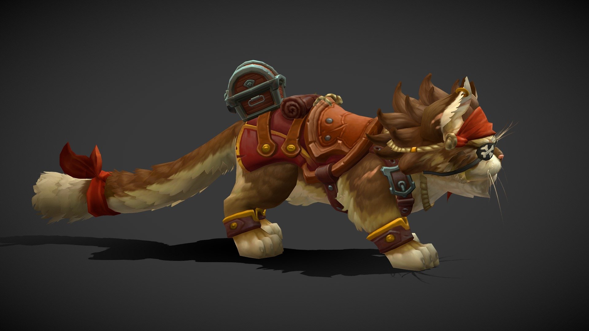 Mount Cat Pirate [M] 3d model