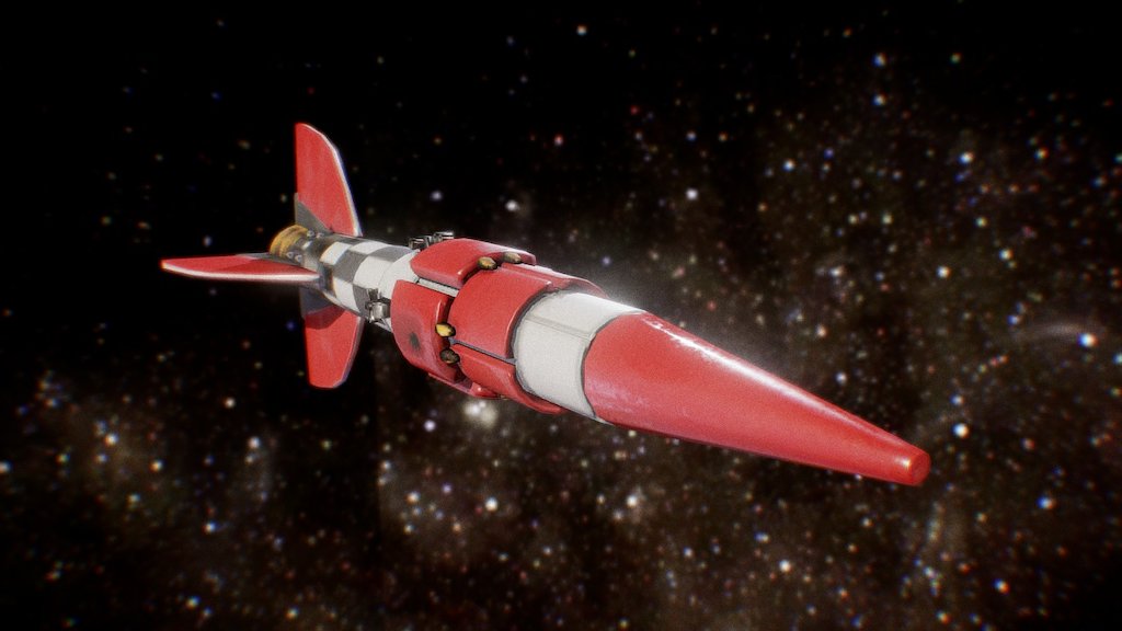 Redstone Missile 3d model