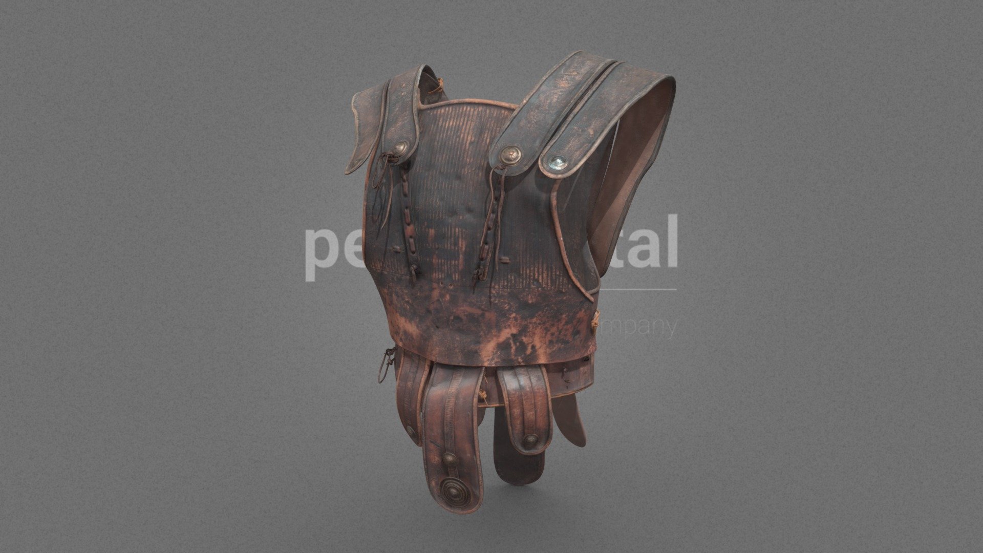 Leather Cuirass 15 3d model