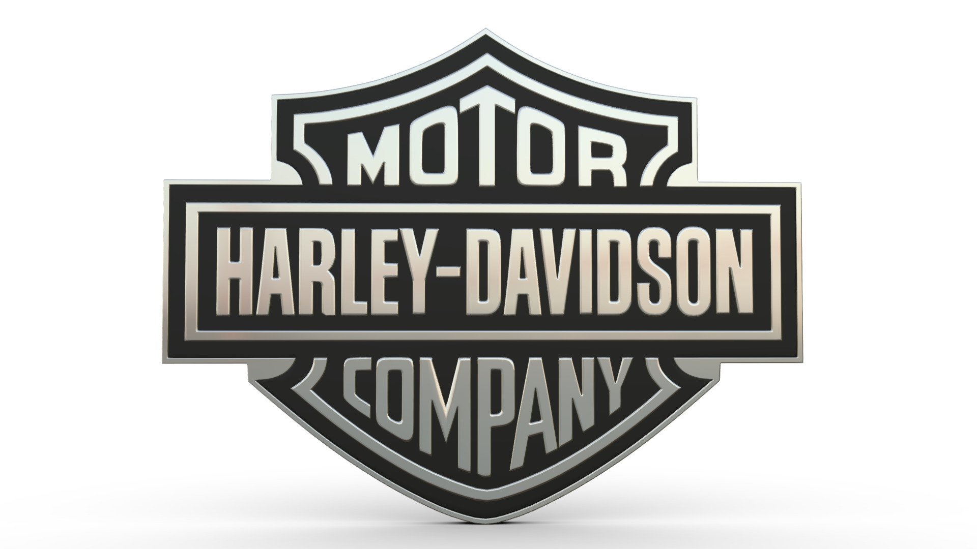 harley davidson logo 3d model