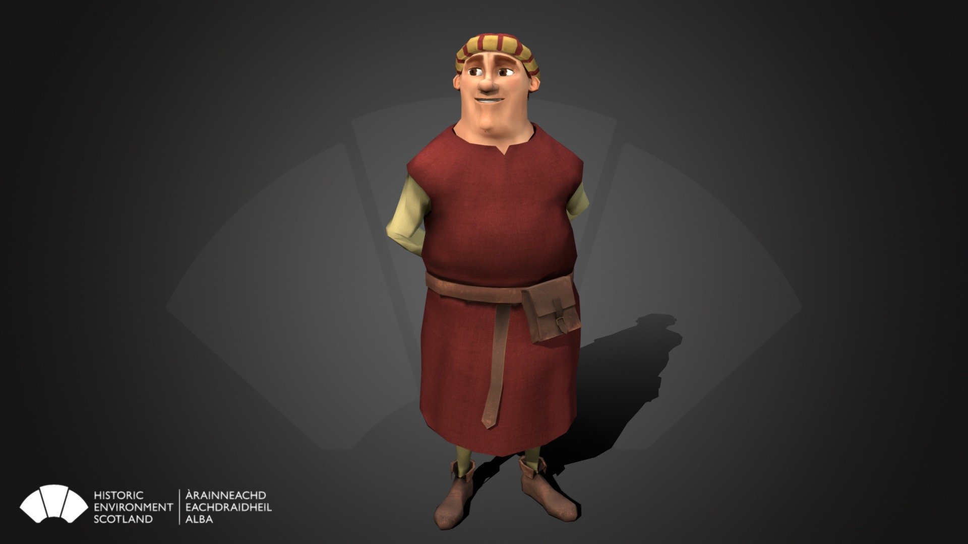 Arnott the Steward, Caerlaverock Castle Quest 3d model