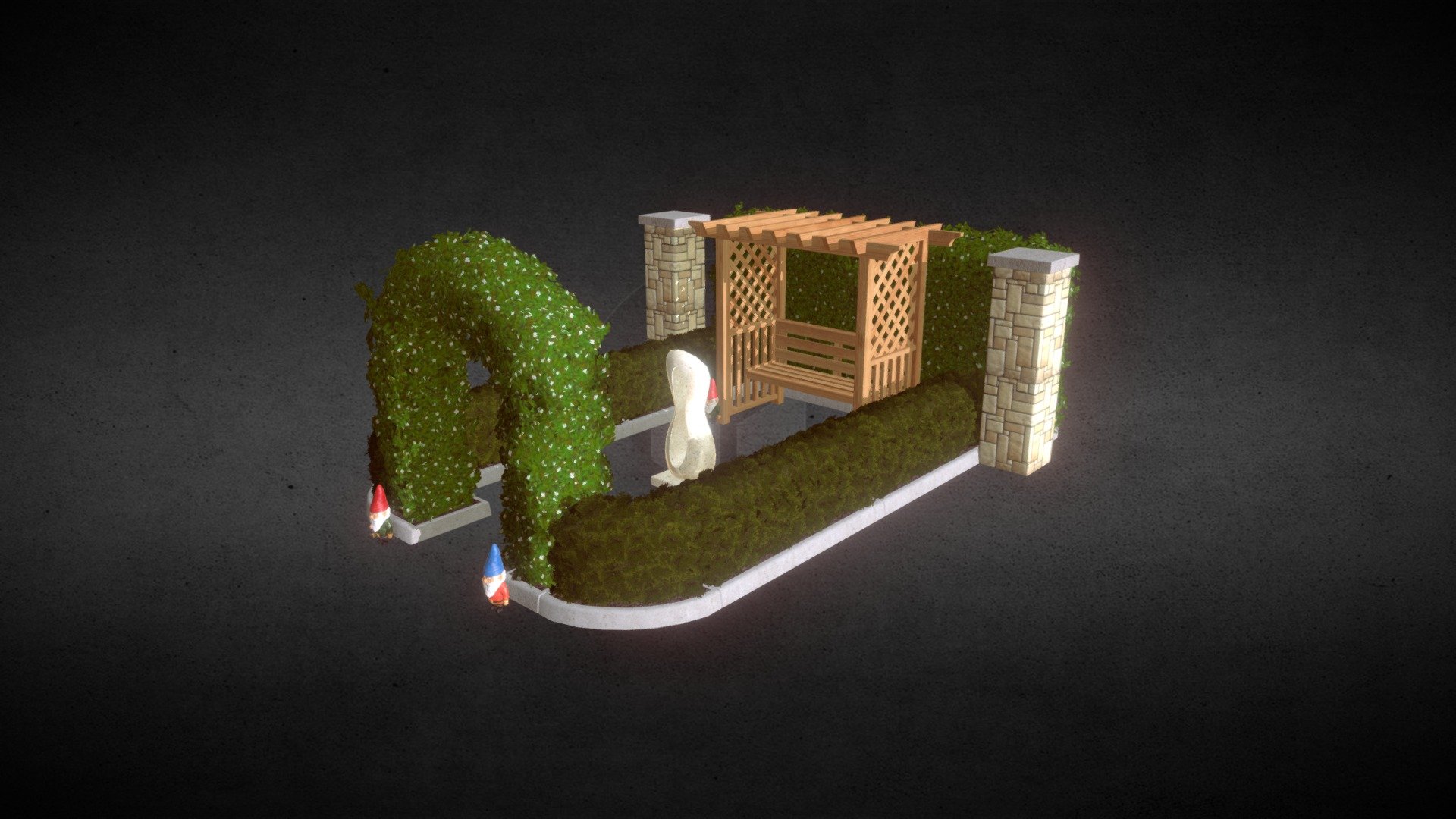 Garden Decorations 3d model