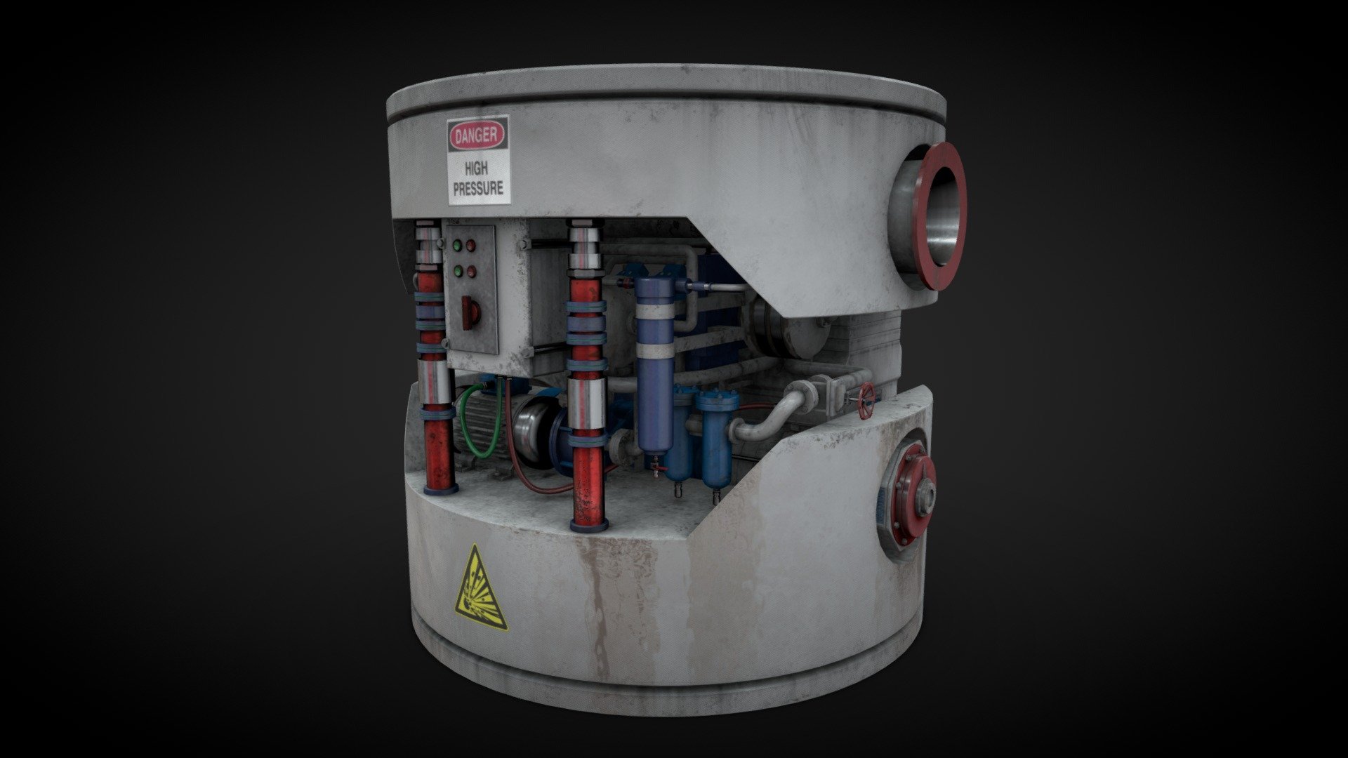 Machinery device 3d model