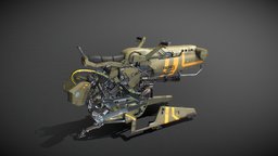 Sci-fi Hover Bike Version 2